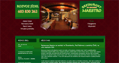 Desktop Screenshot of maestro-restaurant.cz