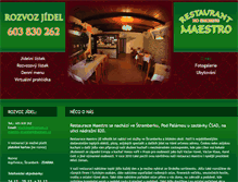 Tablet Screenshot of maestro-restaurant.cz